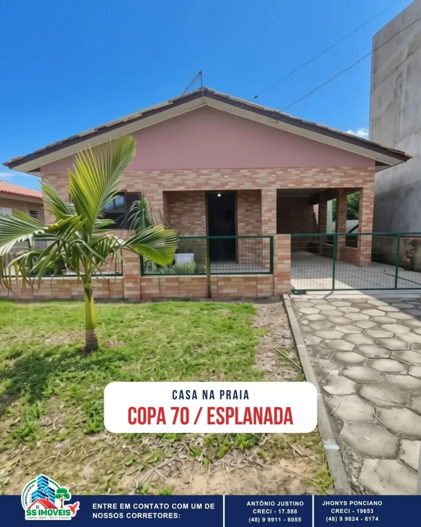 Casa no Belneário Esplanada – Copa 70